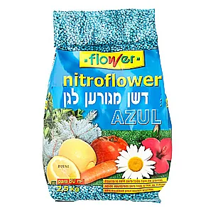 BIO-FLOWER דשן מגורען לגן – רב תכליתי בשחרור מדורג לצמחי גינה, שיחים ועצים – 2.5 ק"ג BIO-FLOWER דשן מגורען לגן – רב תכליתי בשחרור מדורג לצמחי גינה, שיחים ועצים – 2.5 ק"ג
