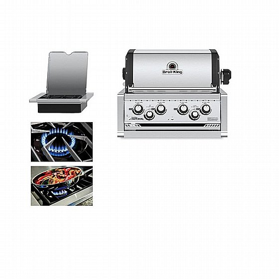 ���� �� ����-��� 4 ������ ����� ���� + ���� �� ������ Broil King Imperial 490 BI 70,000 BTU �������