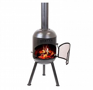 תנור גינה BonFeu BonSolo Black תנור גינה BonFeu BonSolo Black