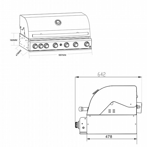 ���� �� ���� (���� ���) ����� ���� 6 ������ ALL GRILL BUILTIN-XL