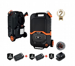 מכונת שטיפה ניידת נטענת טייפון 110 בר 550W כולל 2 סוללות ומטען מהיר מכונת שטיפה ניידת נטענת טייפון 110 בר 550W כולל 2 סוללות ומטען מהיר