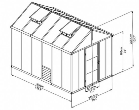 ���� ����� 2.5X3.6 ��� ����� ������ Canopia 702208