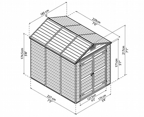 ���� ���� ���������� �������� 1.85X2.3 ��� 6X8 ������ Canopia 702302