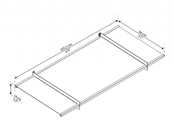 ���� ��� ������� ���� ���� 0.9X2.1 �"� 705125 ������ Canopia Nancy