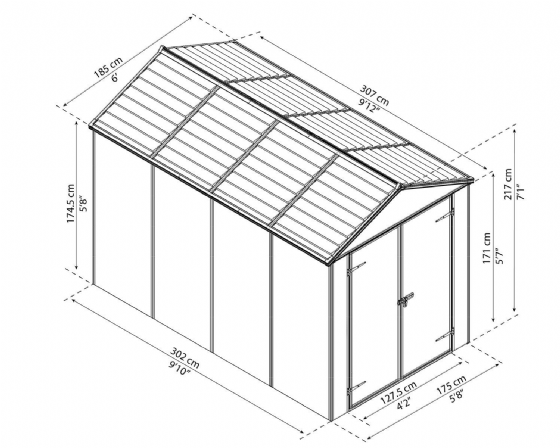 ���� ���� ����� ������ 1.9X3 �"� ������� ���� ������ Canopia Rubicon 706791