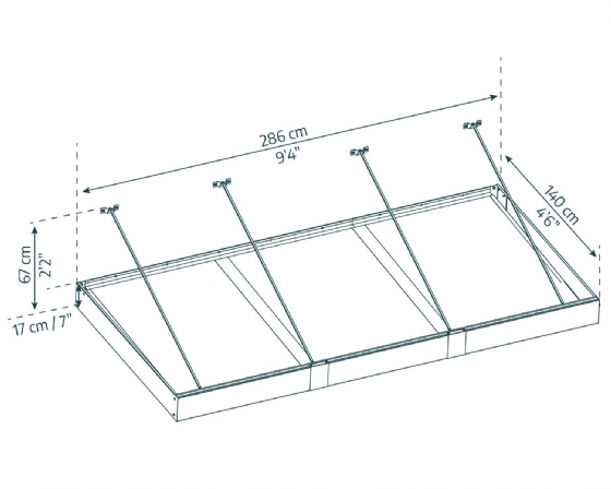 ���� ��� ������ ���� ���� 1.4X2.9 �"� ������ Canopia Sophia XL