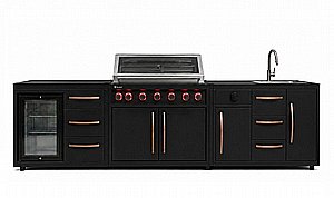מטבח חוץ 6 מבערים מודולרי דגם Infinaty שחור Z GRILL מטבח חוץ 6 מבערים מודולרי דגם Infinaty שחור Z GRILL