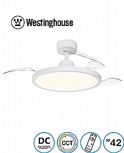מאוורר תקרה 42" LAGUNA לגונה WESTINGHOUSE לבן מאוורר תקרה 42" LAGUNA לגונה WESTINGHOUSE לבן