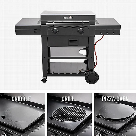 Char-Broil Versa-Tile ���� �� ������� 2 ������ �� ����� 3-�-1: �������, ���� ����� ����