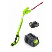 גוזם גדר חיה גובה24V+סוללה 4AH + מטען 24V greenworks