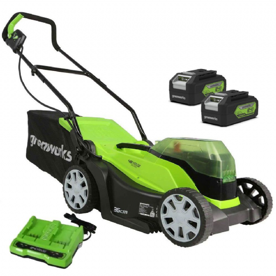 ����� ��� 36 �"� 48V (2X24V) �� 2 ������ 4Ah ����� Dual Port 4A ���� ����� Greenworks