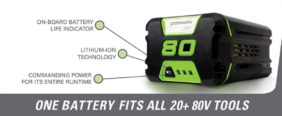 ����� ������ 80V 2.0AH ���� ����� greenworks