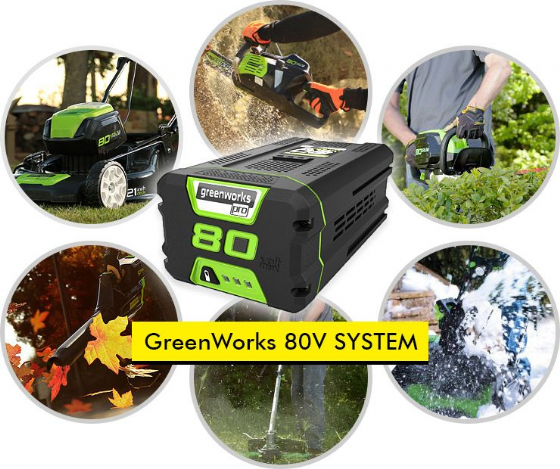 ���� ���� 80V ���� ����� greenworks
