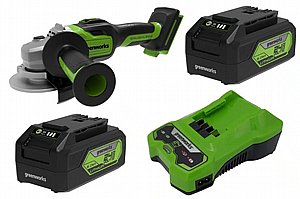 משחזת זווית “5 (125 מ”מ) Brushless עם שתי סוללות 5.0Ah + מטען מהיר (דור 2) 24V משחזת זווית “5 (125 מ”מ) Brushless עם שתי סוללות 5.0Ah + מטען מהיר (דור 2) 24V