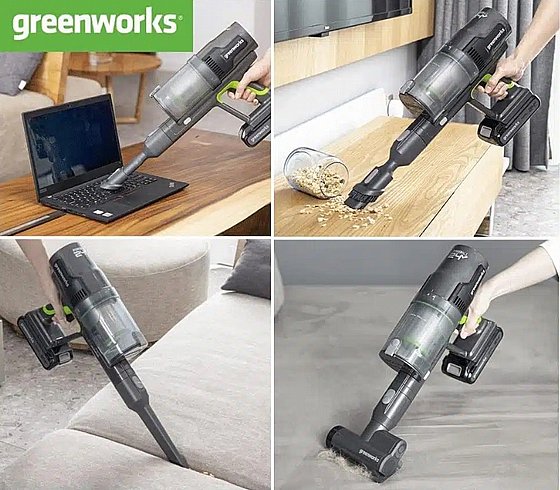 ���� ��� ���� 24V ���� ������ 500W ����� HEPA + ��� ������ 4.0Ah + ���� ���� Dual Port 24V (4A) ���� Greenworks 24V