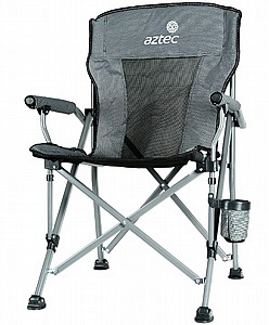 כסא חוף מתקפל גימור אפור AZTEC ROYAL CAMPER כסא חוף מתקפל גימור אפור AZTEC ROYAL CAMPER
