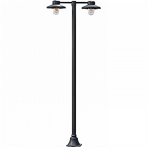 פנס רחוב עמוד גינה "קיימבריג'" E27x2 230V IP54 ראש כפול יורולוקס Eurolux פנס רחוב עמוד גינה "קיימבריג'" E27x2 230V IP54 ראש כפול יורולוקס Eurolux