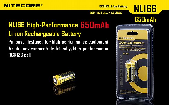 ����� ������ ����� 650mAh RCR123A
