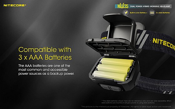��� ��� 460 ���� NU35 ���� USB + ������ AAA ������� Nitecore