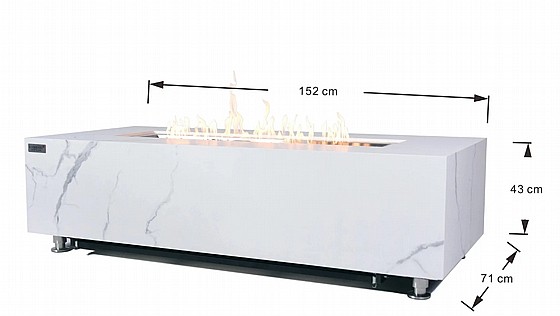 ����� �� ����� 152X71 �"� ELEMENTI Carrara Porcelain