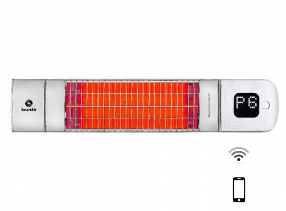 תנור חימום אינפרא אדום + שלט רחוק לבן SmartAir LAVA RC 2000W