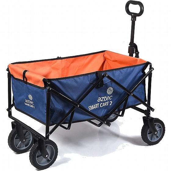 עגלת קמפינג כתום/כחול Aztec Smart Cart 2
