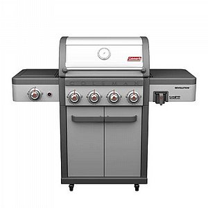 גריל גז קולמן רבולושן 4 מבערים + כירת צד, נירוסטה גריל גז קולמן רבולושן 4 מבערים + כירת צד, נירוסטה